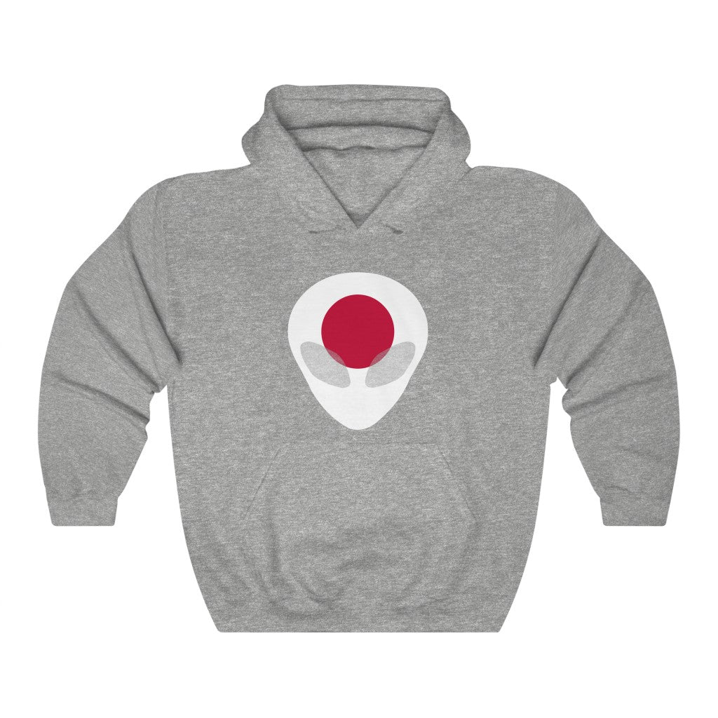 Japan Alien Flag Hoodie Sweatshirt - Unisex