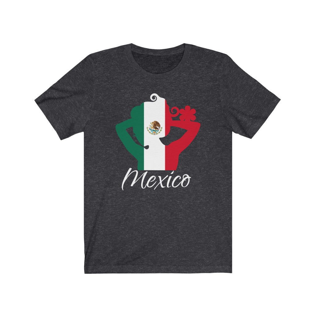 Mexico Lady Flag Premium Tee 2 - Unisex