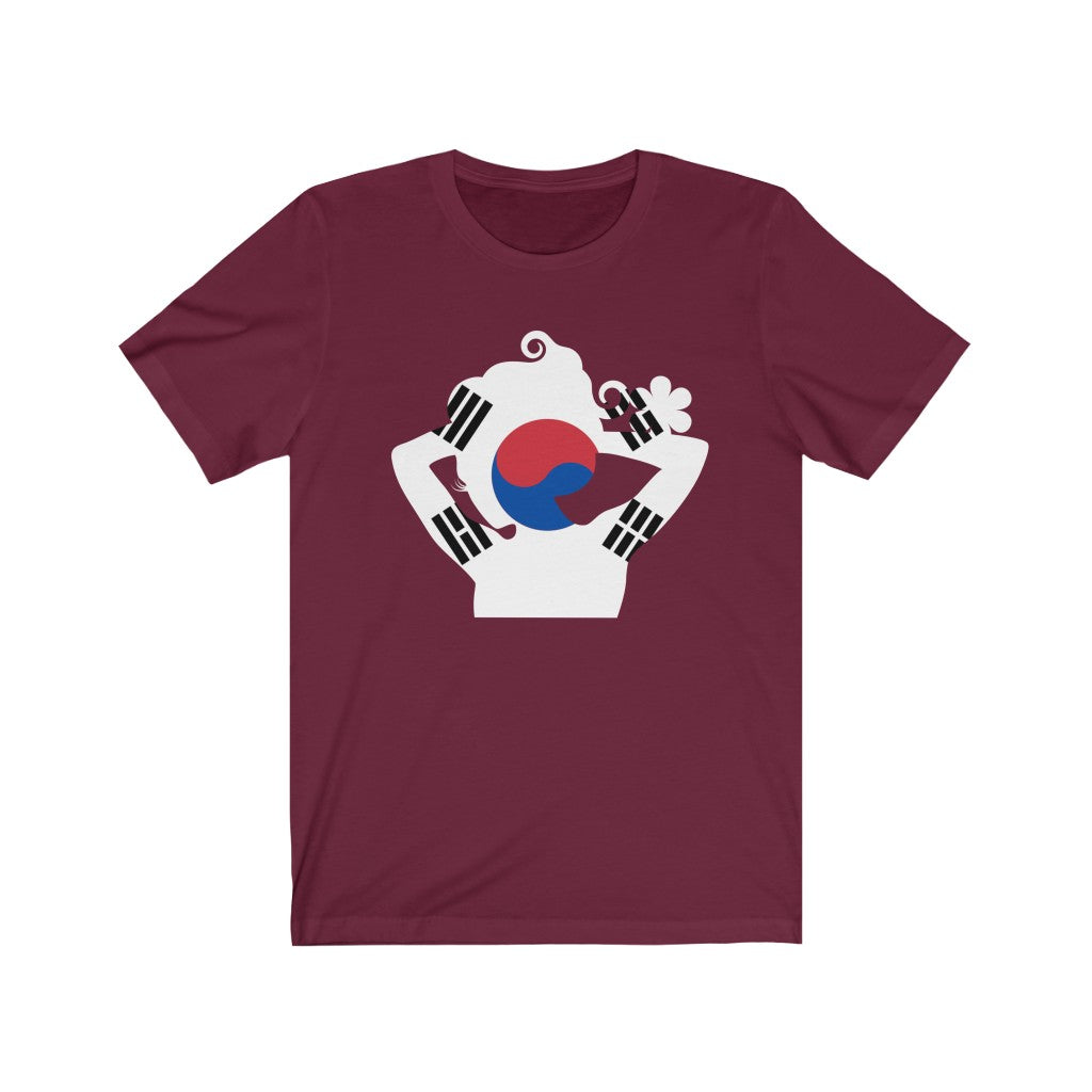 South Korea Lady Flag Premium Tee - Unisex