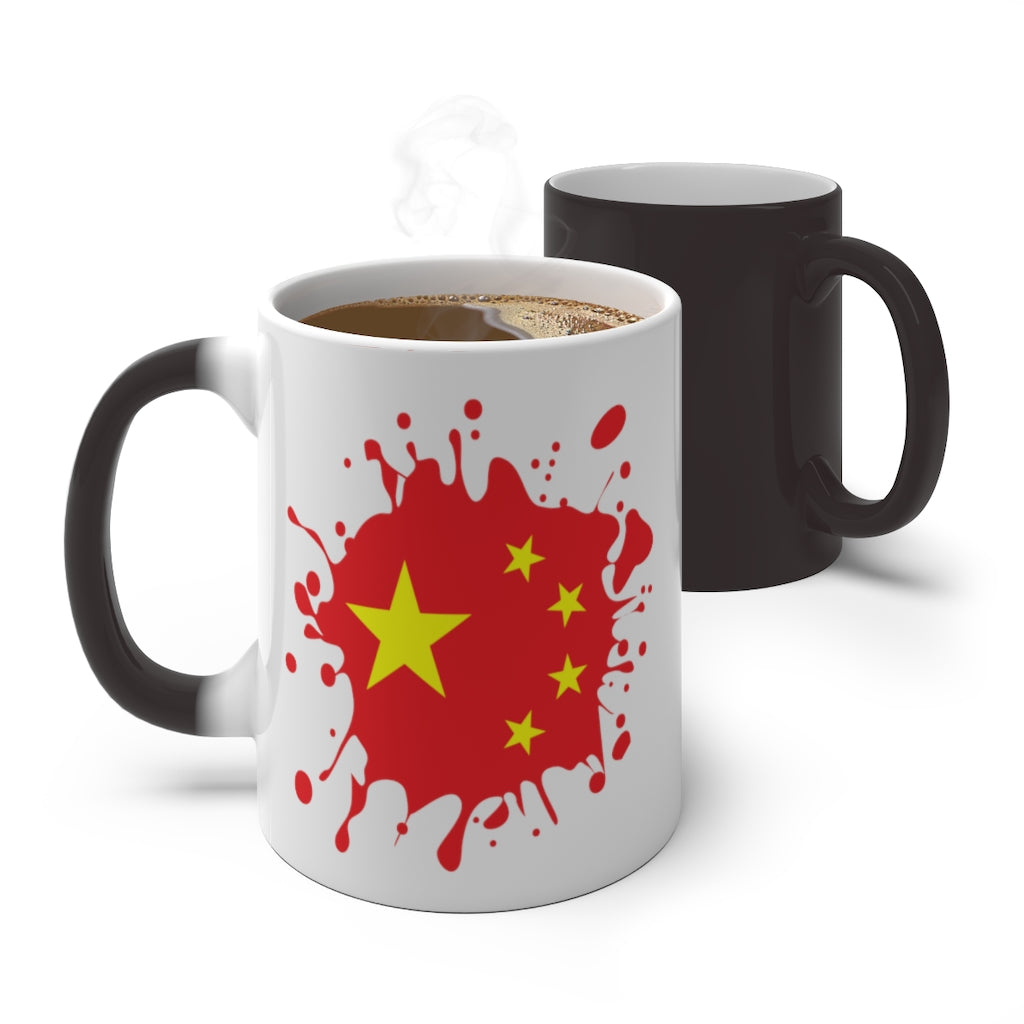 China Splat Color Changing Mug