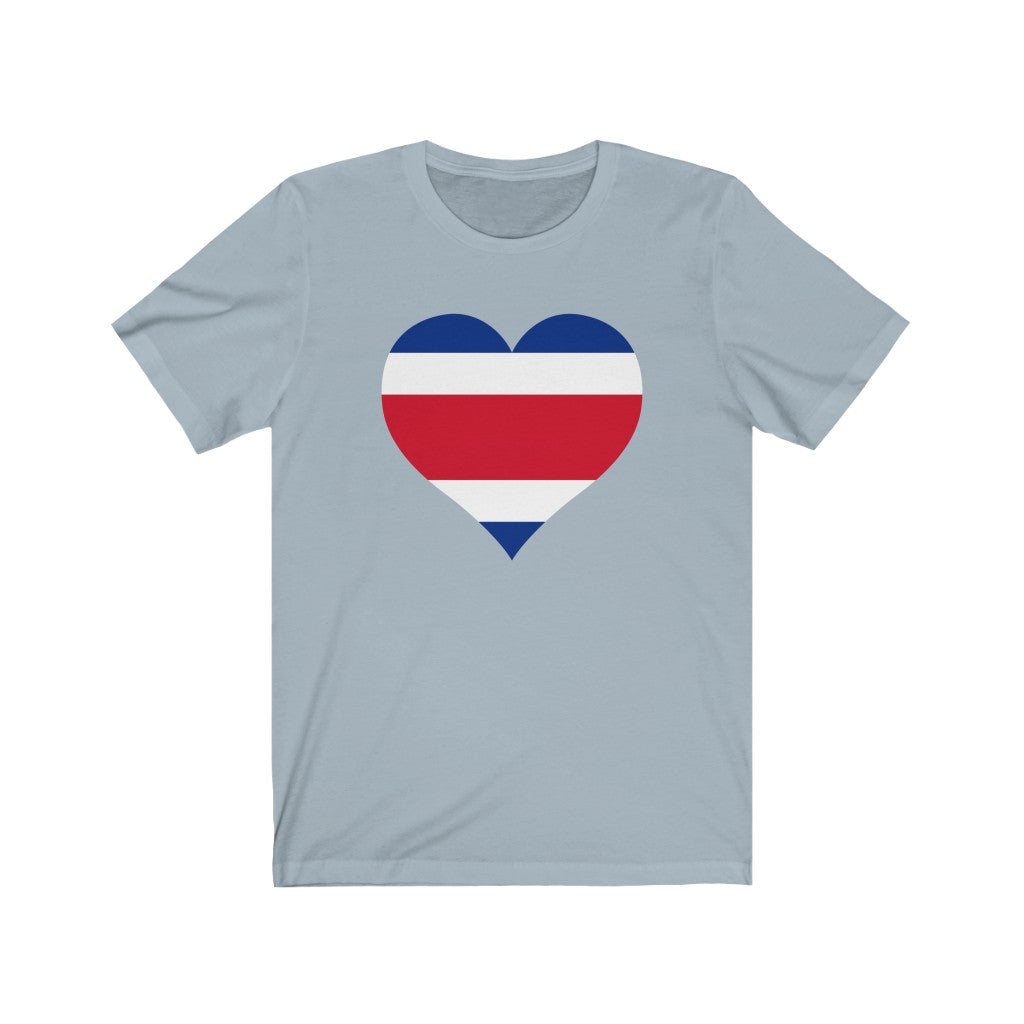Costa Rica Heart Flag Premium Tee - Unisex