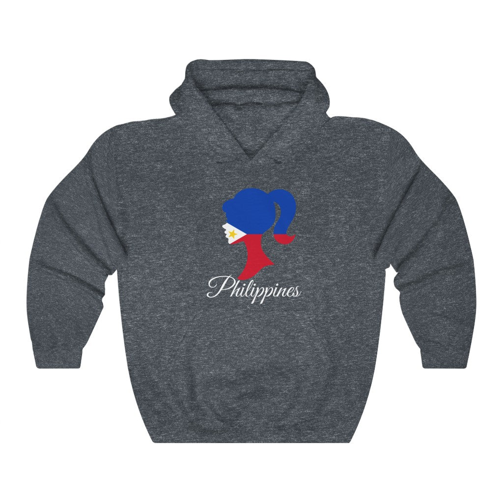 Philippines Girl Flag Hoodie Sweatshirt 2 - Unisex
