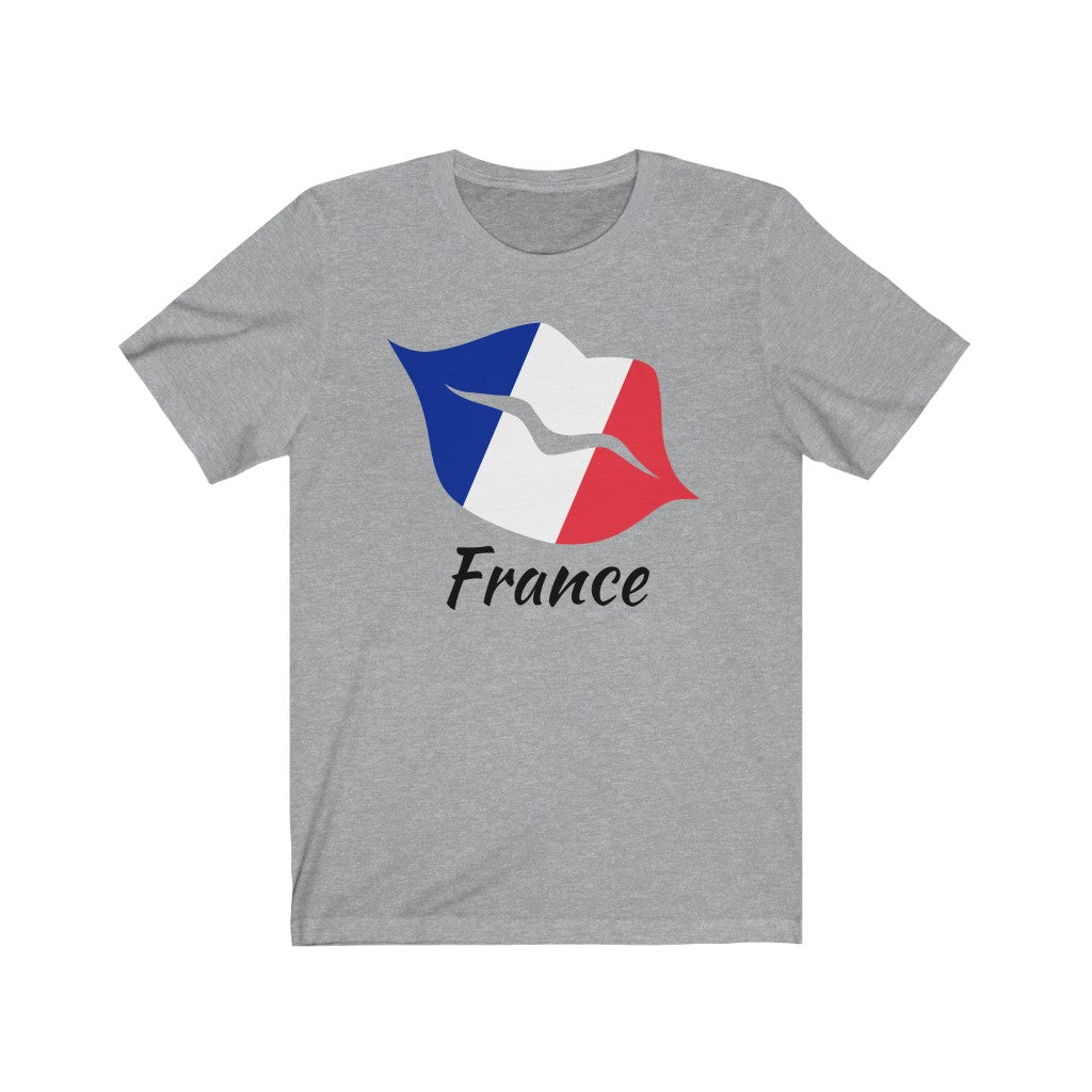 France Lips Flag Premium Tee 1 - Unisex