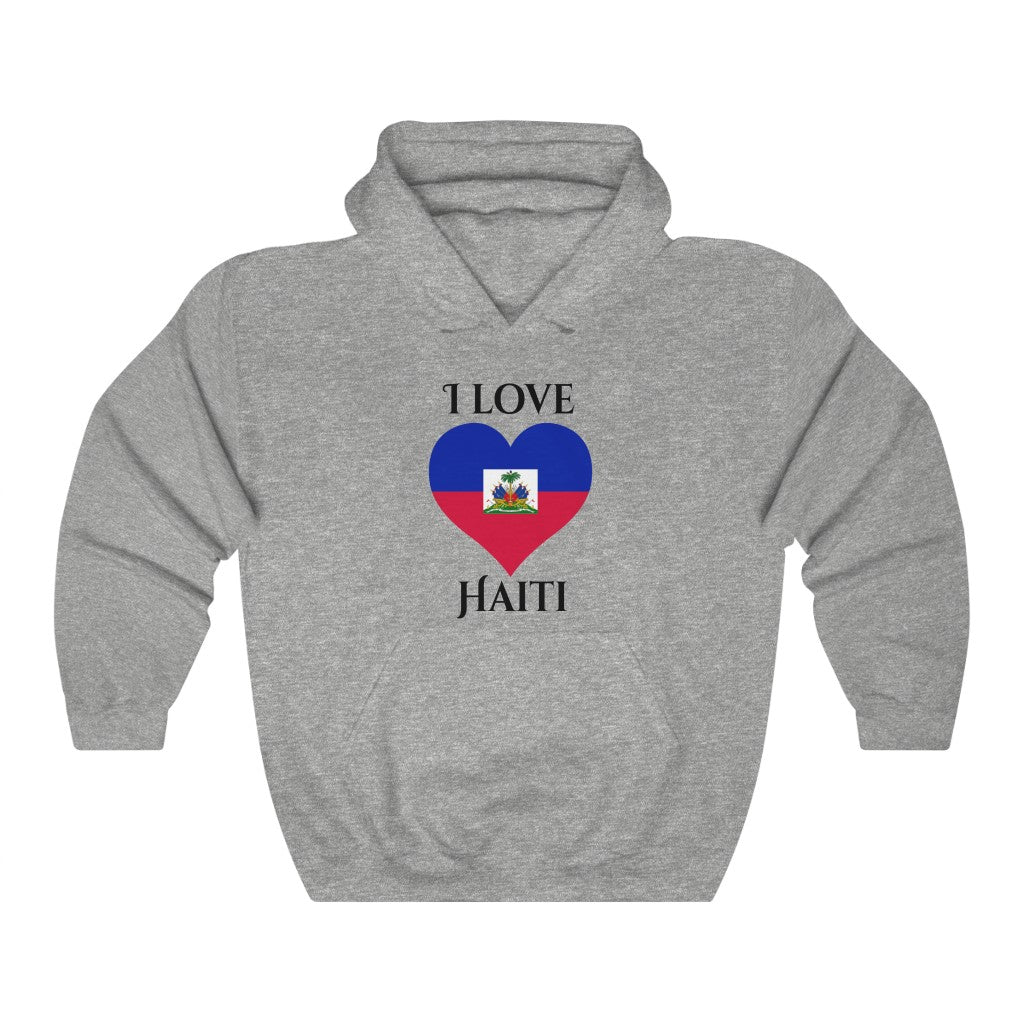 Haiti Heart Flag Hoodie Sweatshirt 1 - Unisex