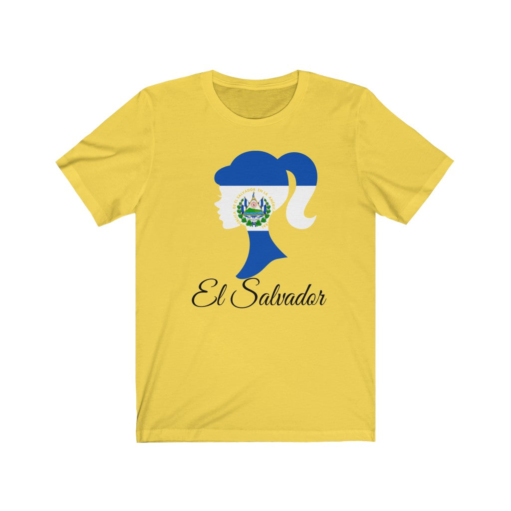 El Salvador Girl Flag Premium Tee 1 - Unisex
