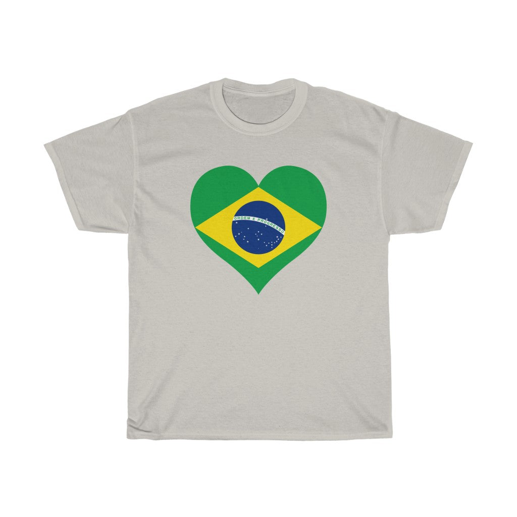 Brazil Heart Flag Standard Tee - Unisex