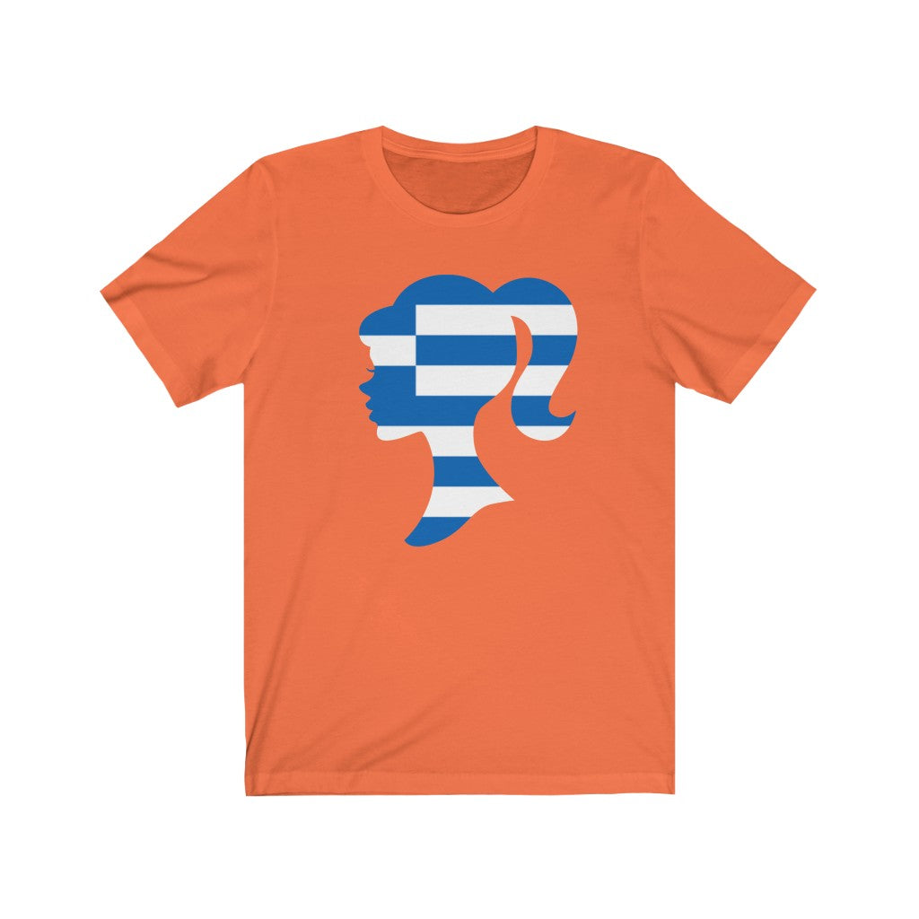 Greece Girl Flag Premium Tee - Unisex
