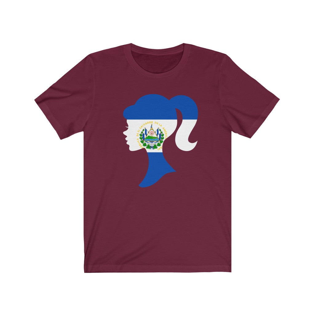 El Salvador Girl Flag Premium Tee - Unisex