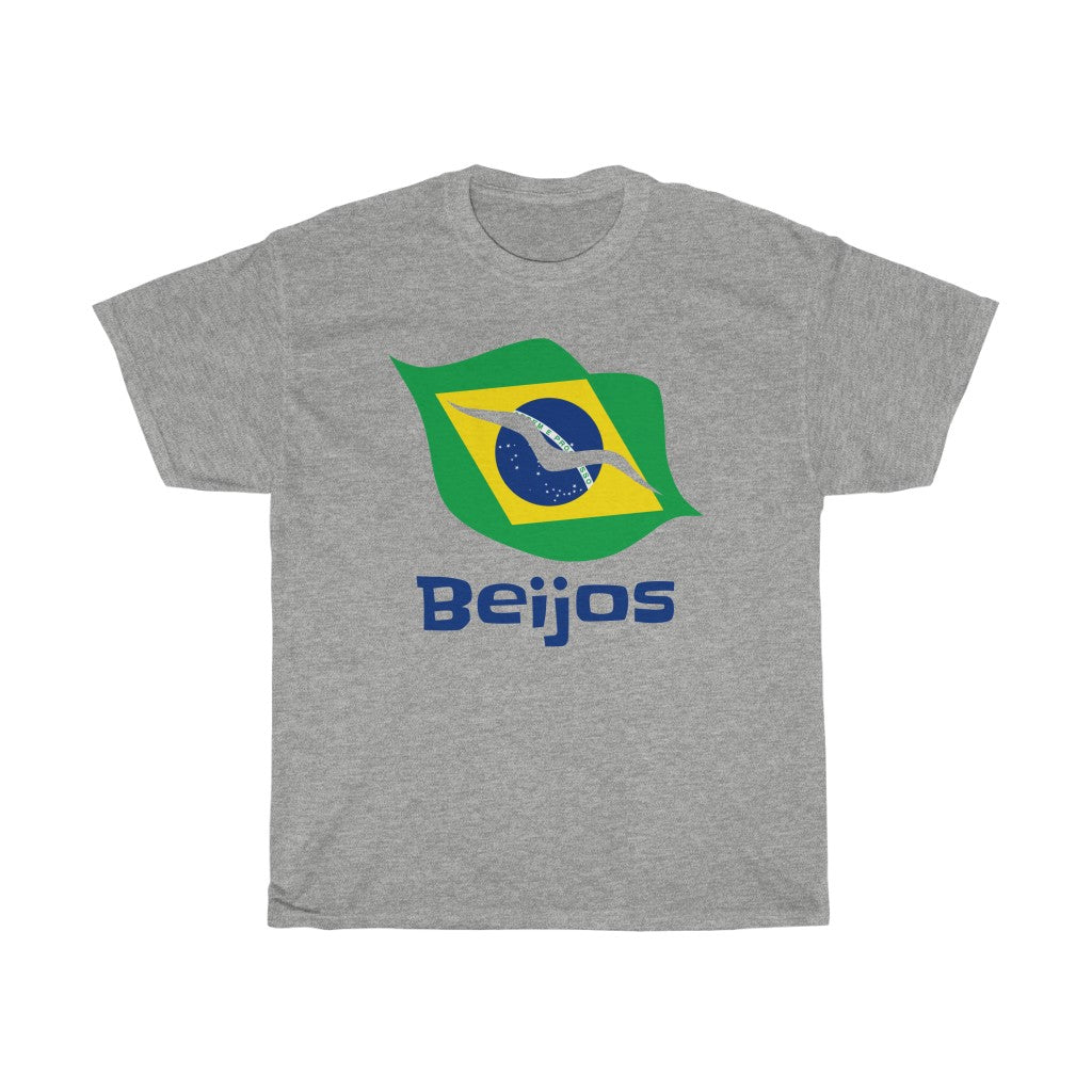 Brazil (Beijos) Lips Flag Standard Tee 1c - Unisex