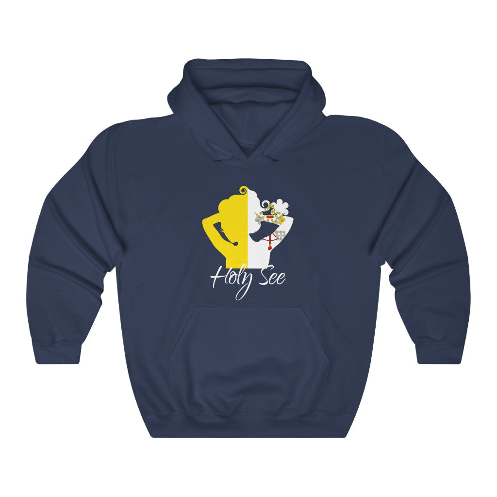 Holy See Lady Flag Hoodie Sweatshirt 2 - Unisex