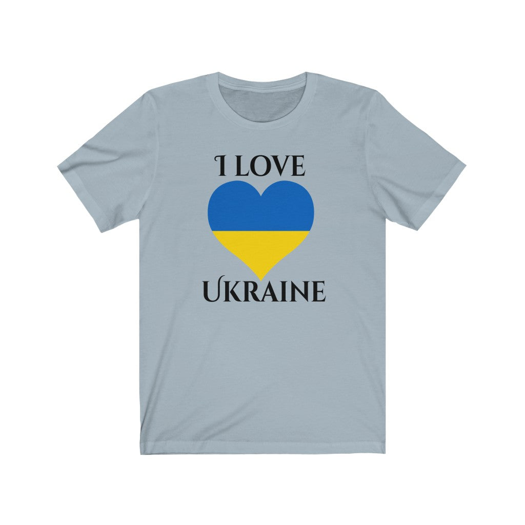Ukraine Heart Flag Premium Tee 1 - Unisex