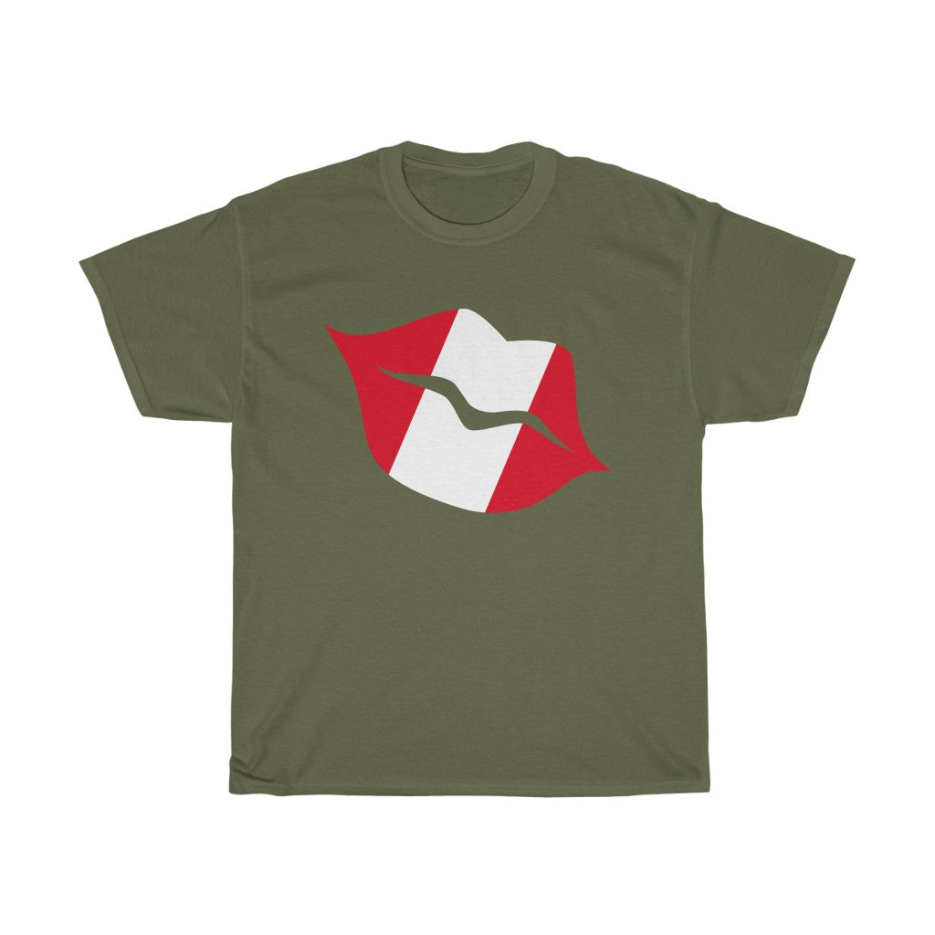 Peru Lips Flag Standard Tee - Unisex