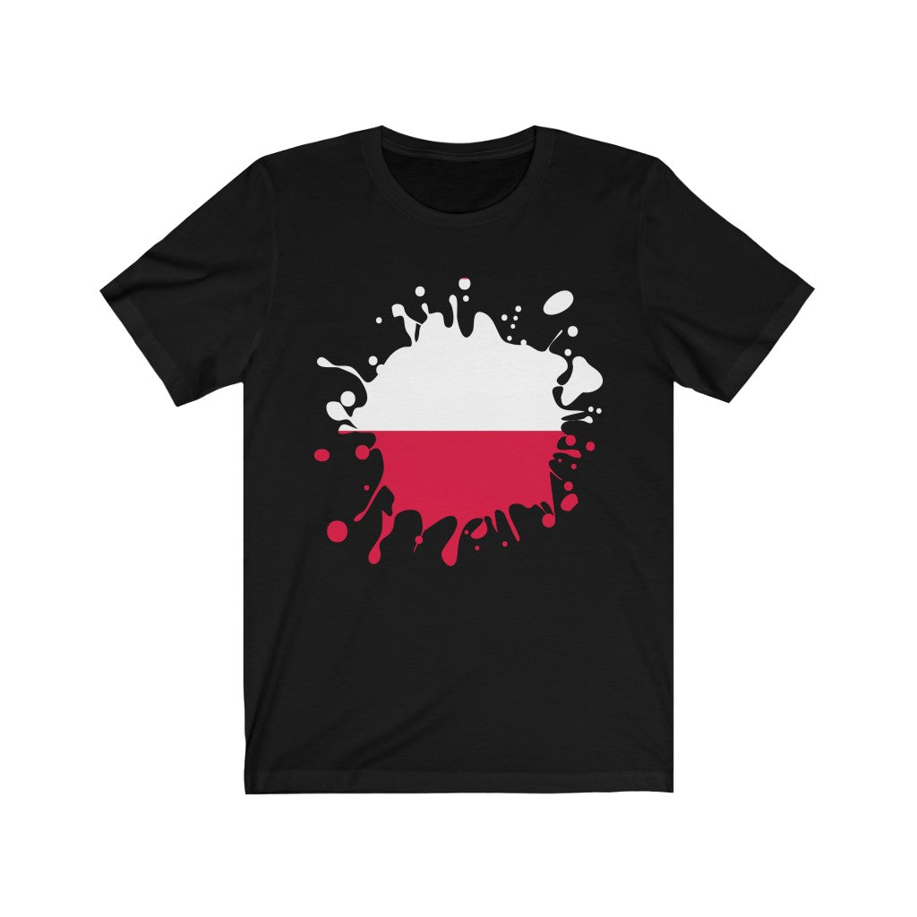 Poland Splat Flag Premium Tee - Unisex