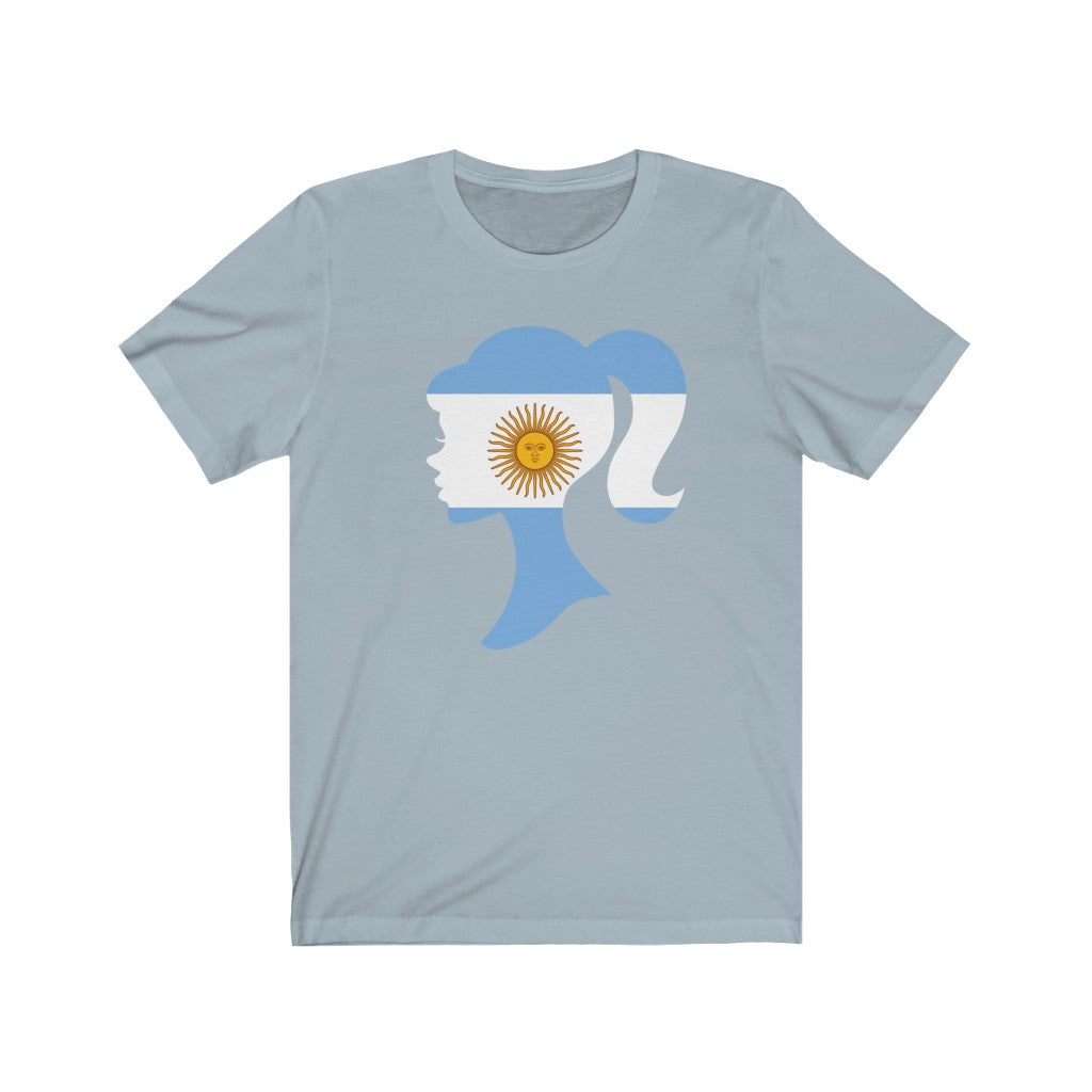 Argentina Girl Flag Premium Tee - Unisex