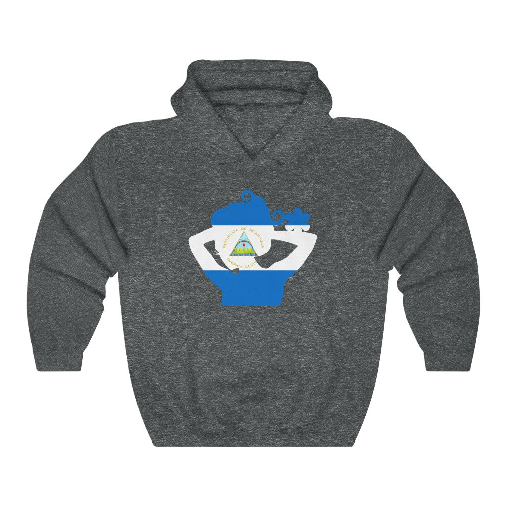 Nicaragua Lady Flag Hoodie Sweatshirt - Unisex