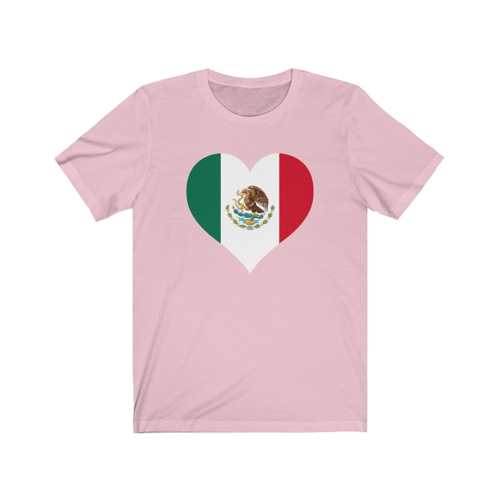 Mexico Heart Flag Premium Tee - Unisex