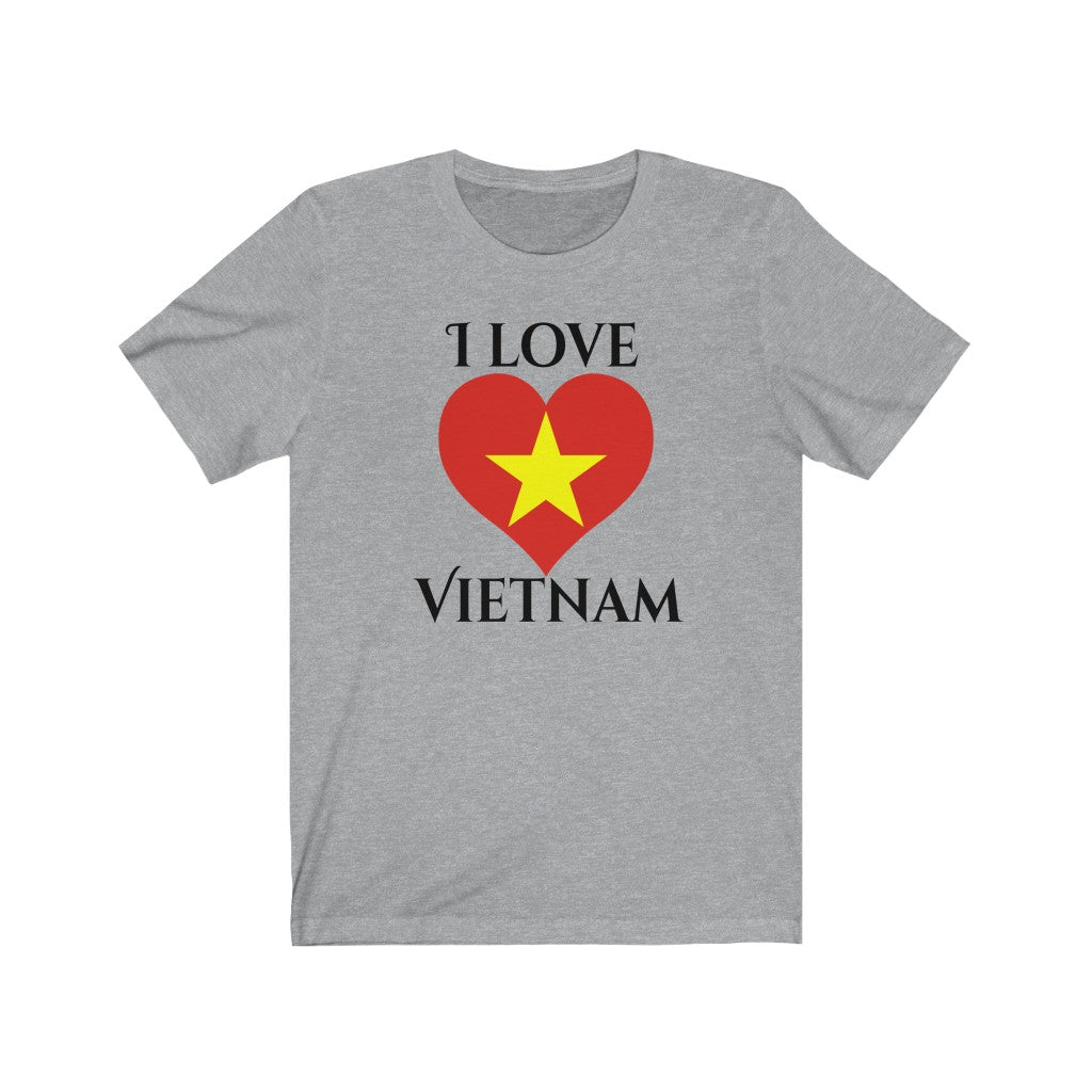 Vietnam Heart Flag Premium Tee 1 - Unisex