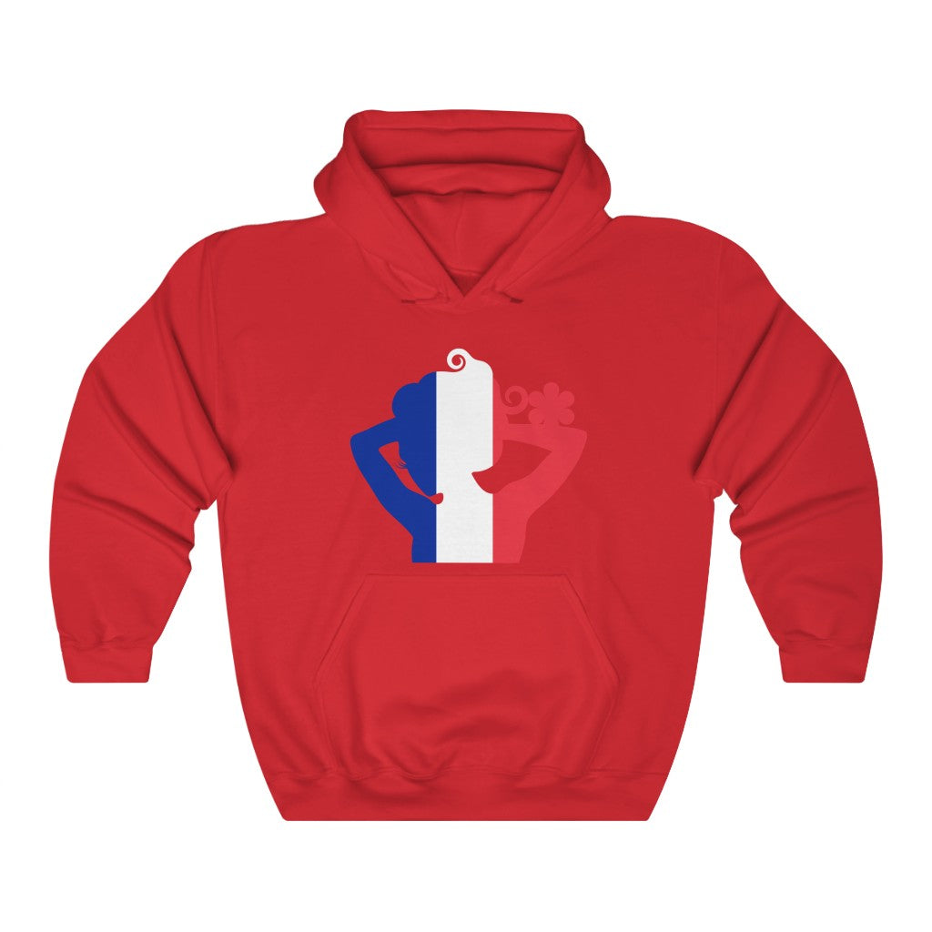 France Lady Flag Hoodie Sweatshirt - Unisex
