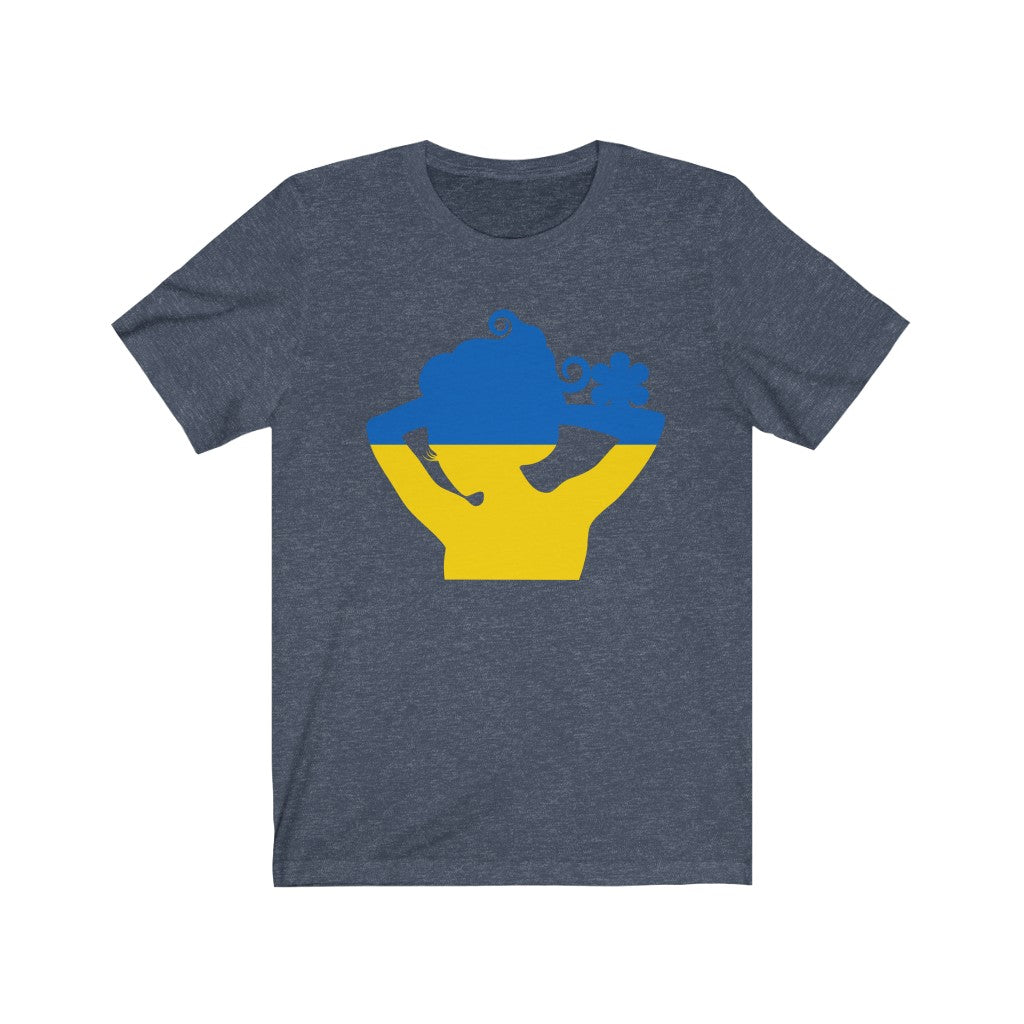 Ukraine Lady Flag Premium Tee - Unisex