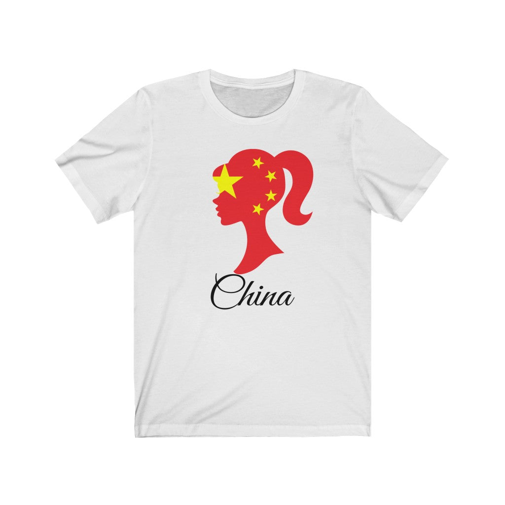 China Girl Flag Premium Tee 1 - Unisex