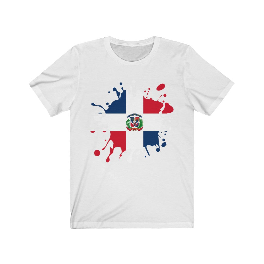 Dominican Republic Splat Flag Premium Tee - Unisex