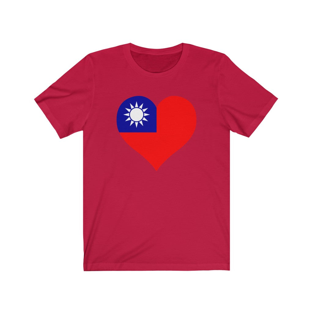 Republic of China - Taiwan Heart Flag Premium Tee - Unisex