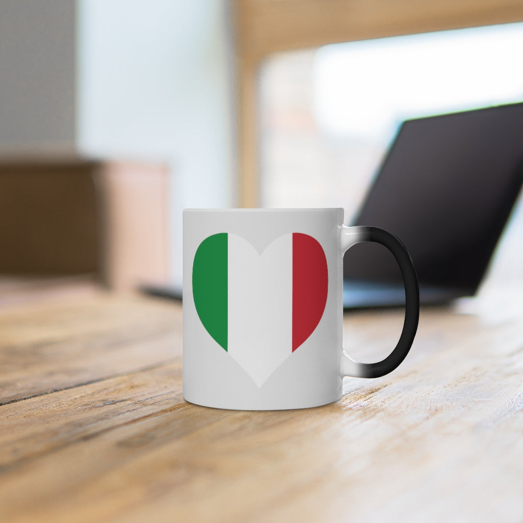 Italy Heart Color Changing Mug