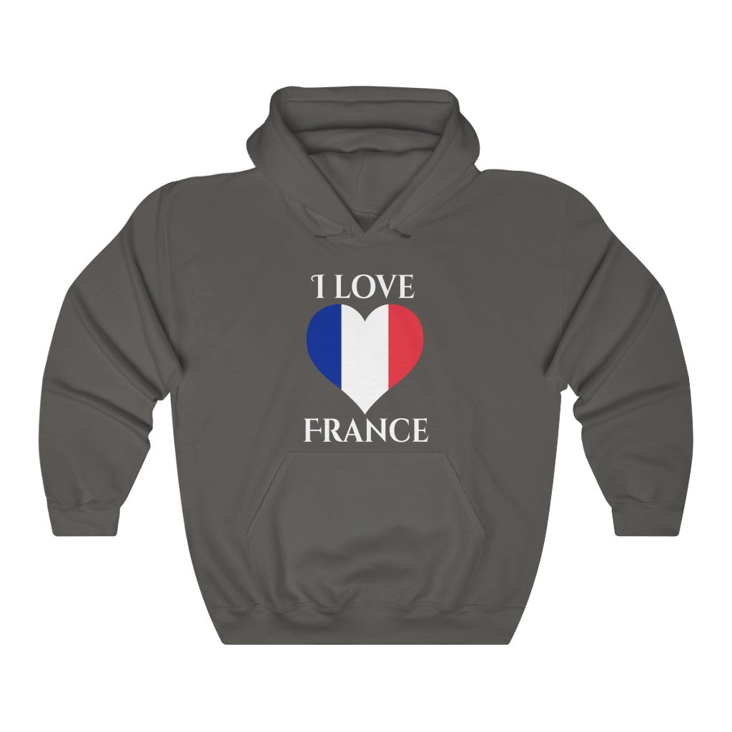 France Heart Flag Hoodie Sweatshirt 2 - Unisex