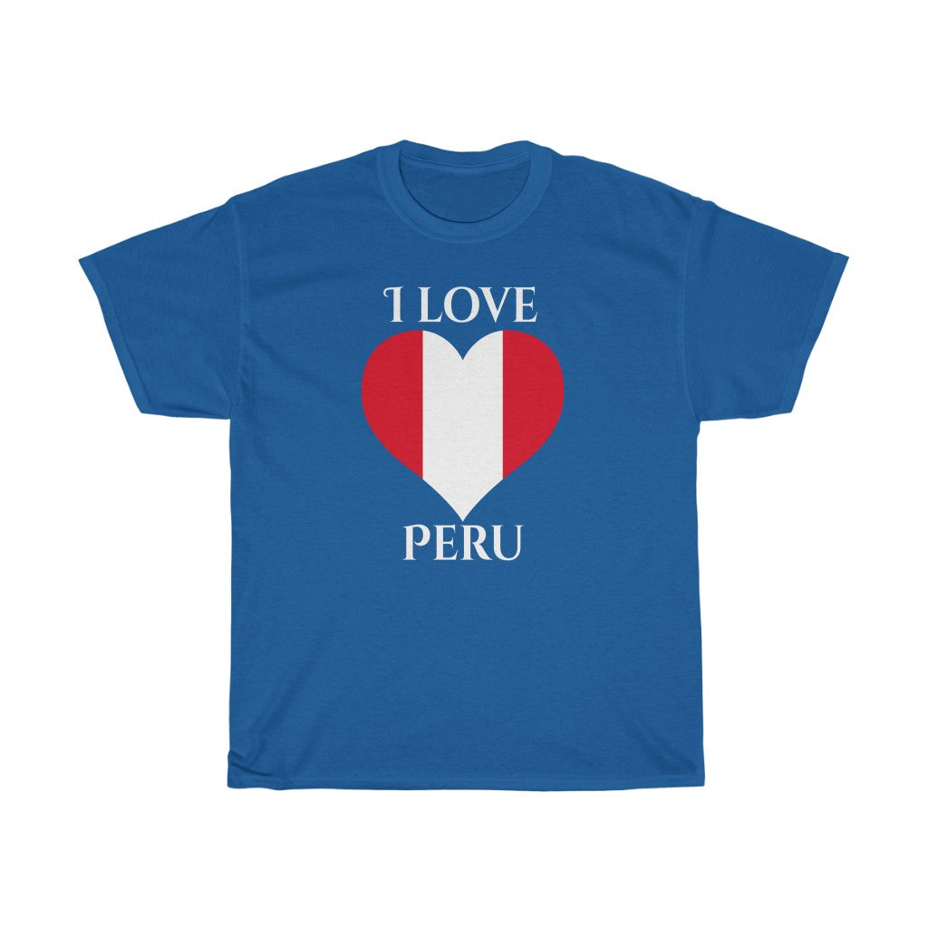Peru Heart Flag Standard Tee 2 - Unisex
