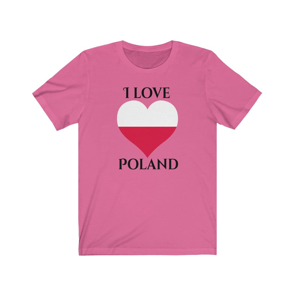 Poland Heart Flag Premium Tee 1 - Unisex