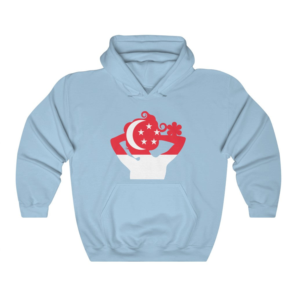Singapore Lady Flag Hoodie Sweatshirt - Unisex