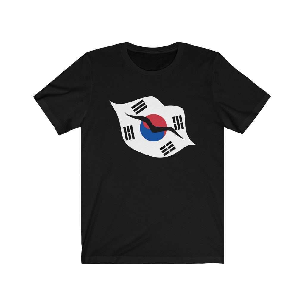 South Korea Lips Flag Premium Tee - Unisex