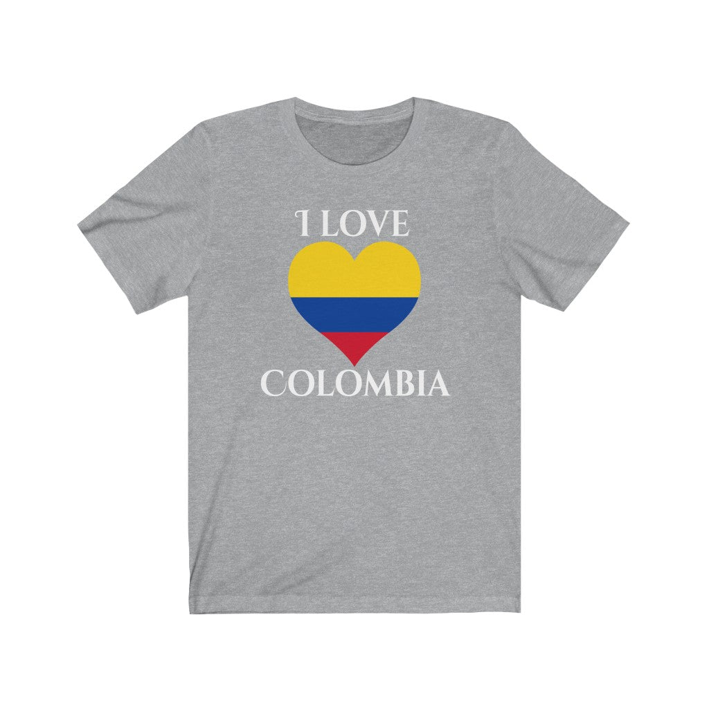 Colombia Heart Flag Premium Tee 2 - Unisex