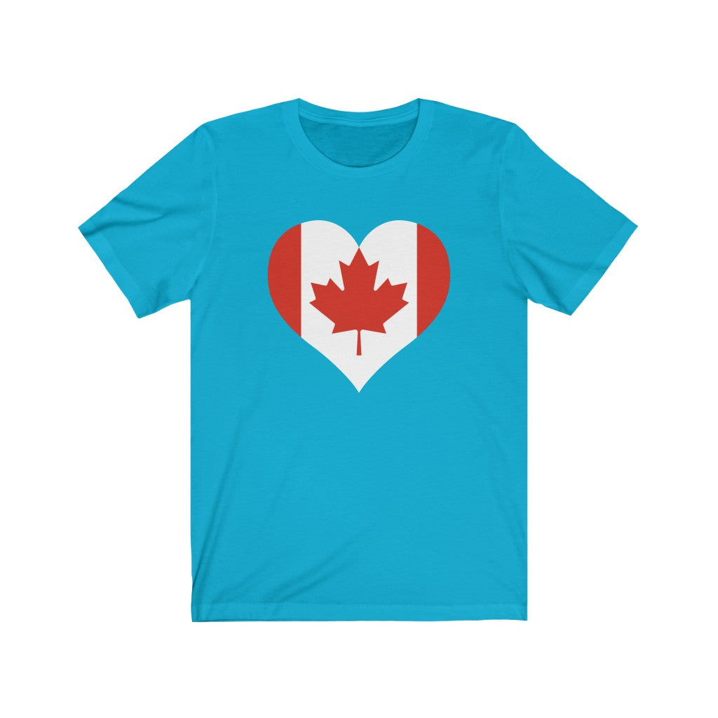 Canada Heart Flag Premium Tee - Unisex