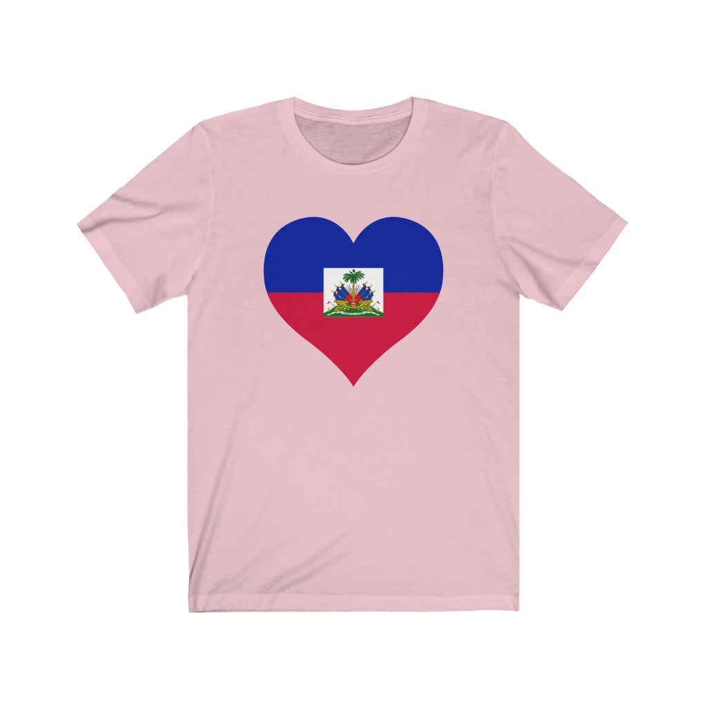 Haiti Heart Flag Premium Tee - Unisex