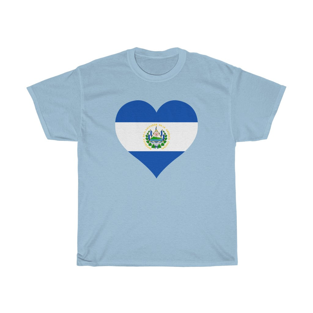 El Salvador Heart Flag Standard Tee - Unisex
