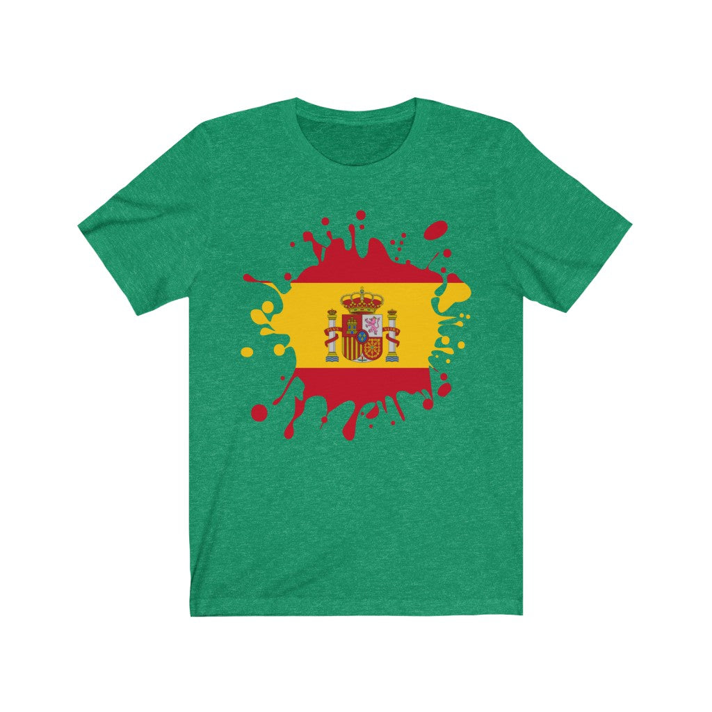 Spain Splat Flag Premium Tee - Unisex