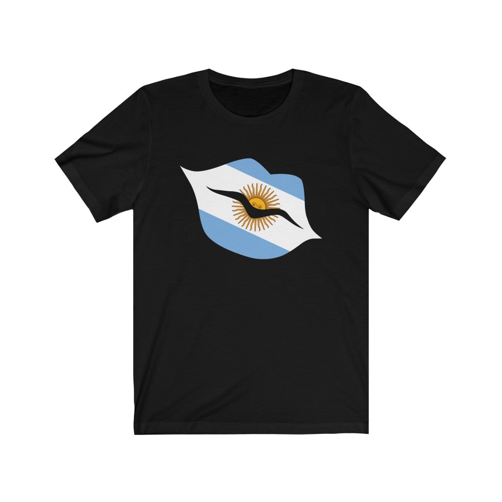 Argentina Lips Flag Premium Tee - Unisex