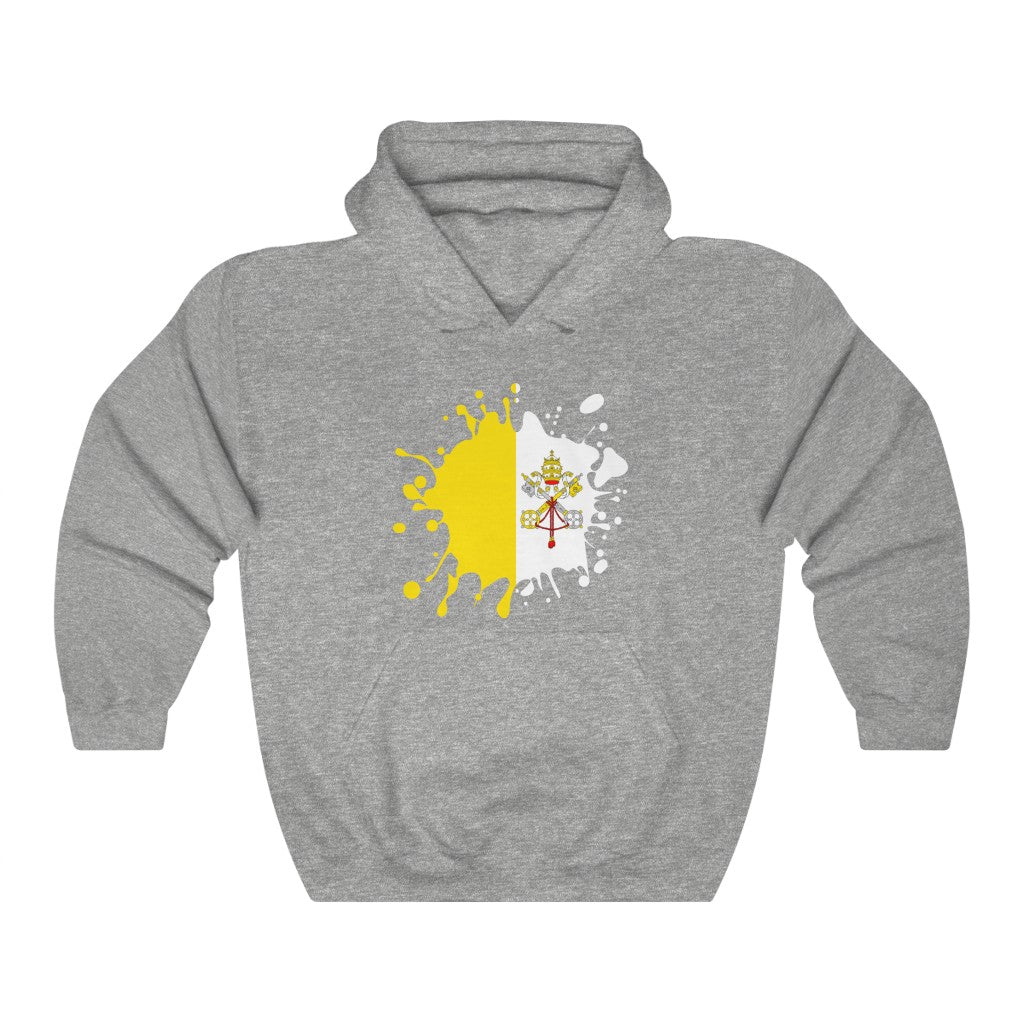 Holy See Splat Flag Hoodie Sweatshirt - Unisex