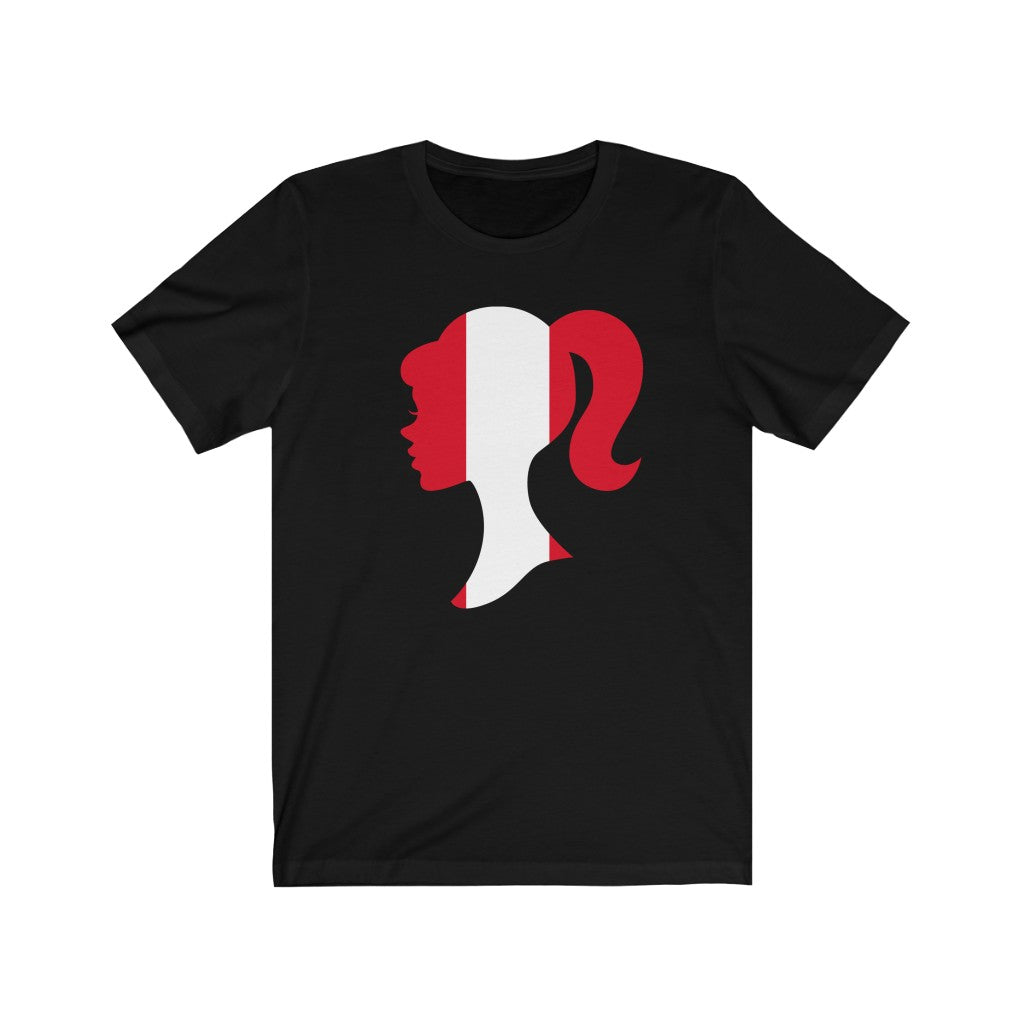 Peru Girl Flag Premium Tee - Unisex