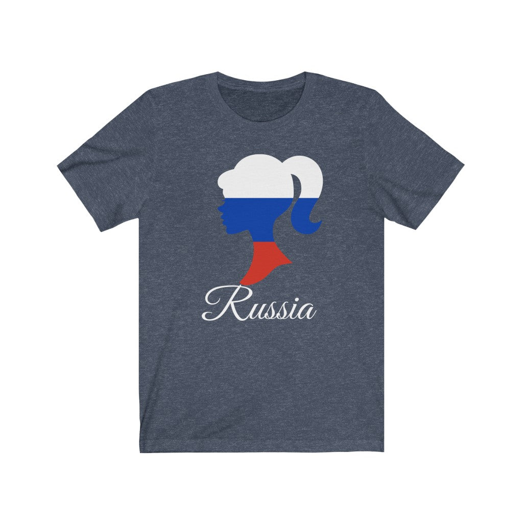 Russia Girl Flag Premium Tee 2 - Unisex