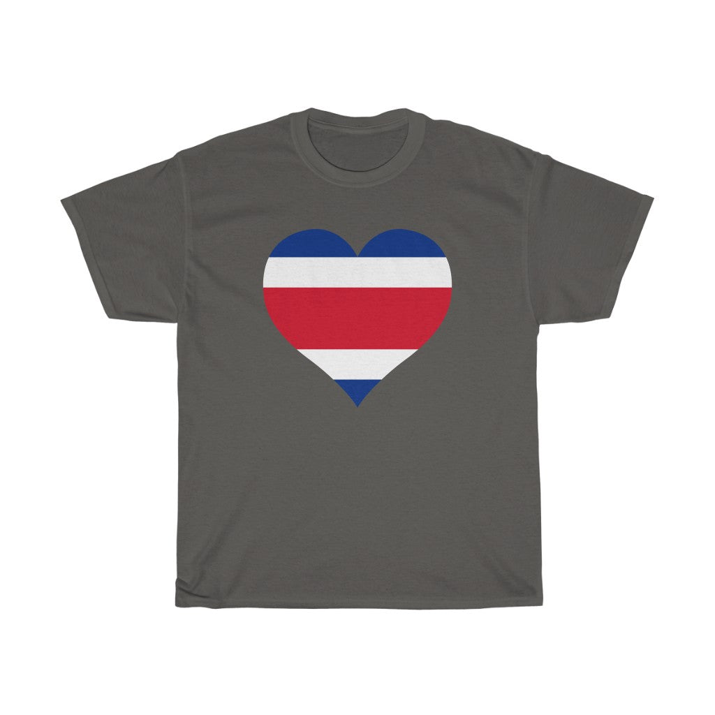 Costa Rica Heart Flag Standard Tee - Unisex