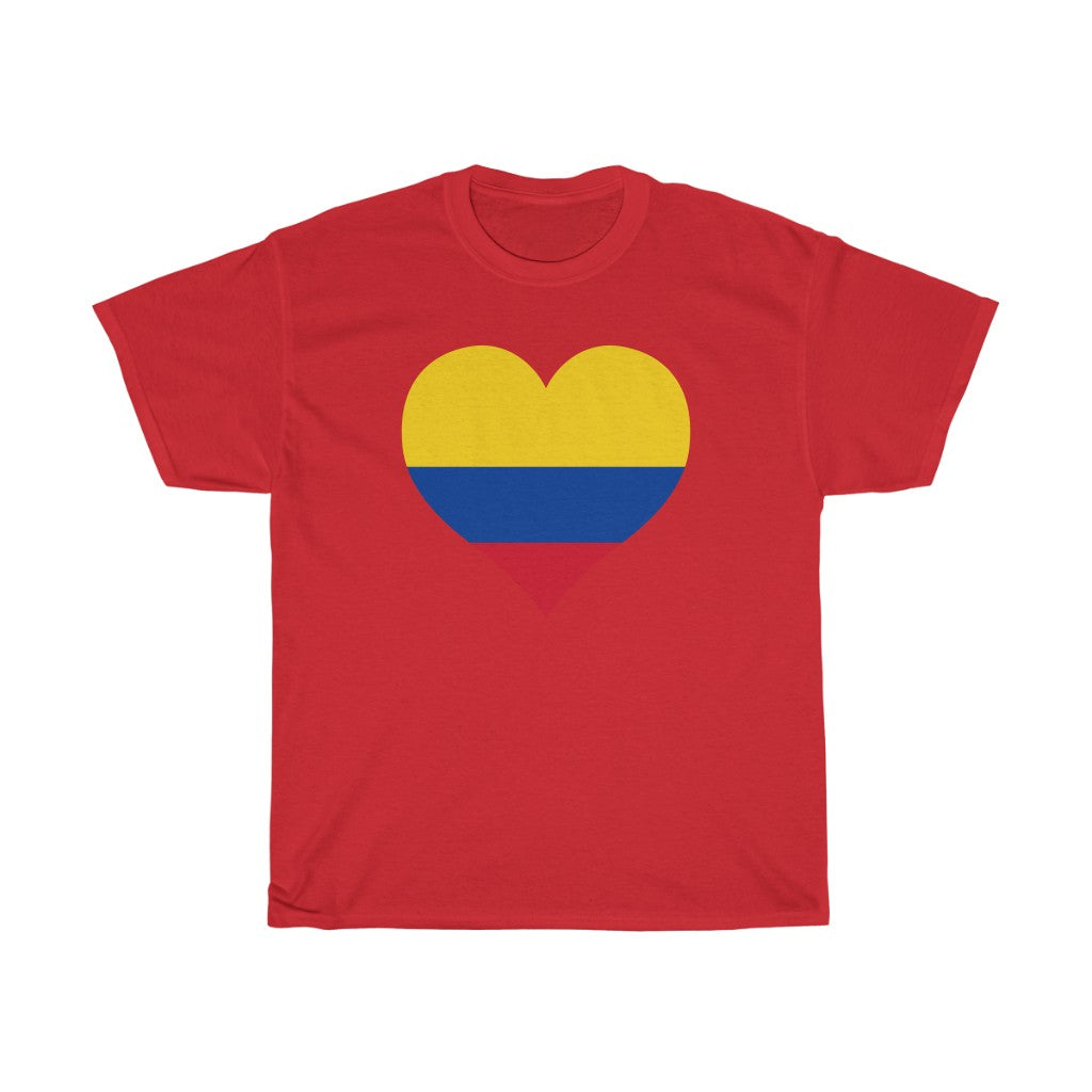Colombia Heart Flag Standard Tee - Unisex