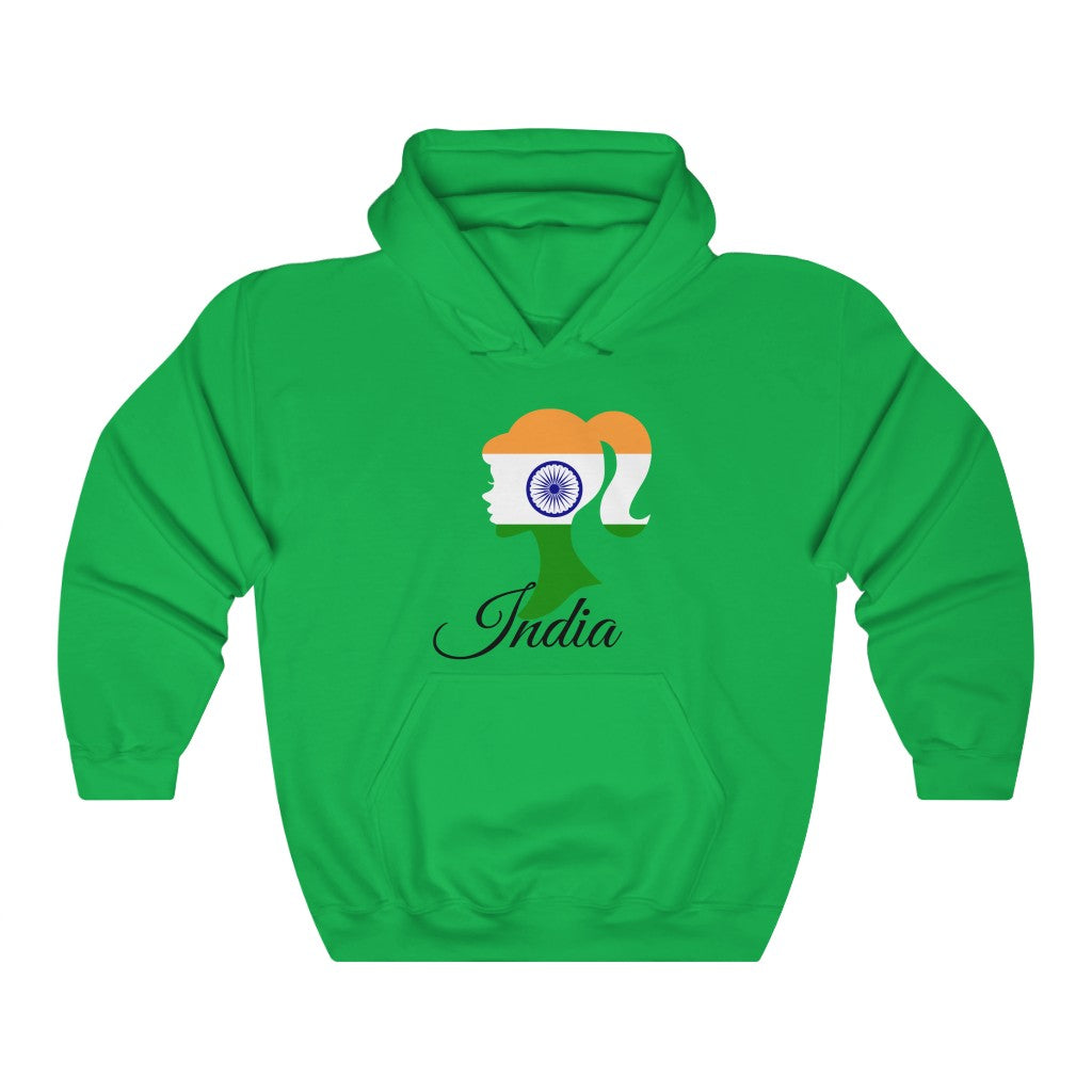 India Girl Flag Hoodie Sweatshirt 1 - Unisex