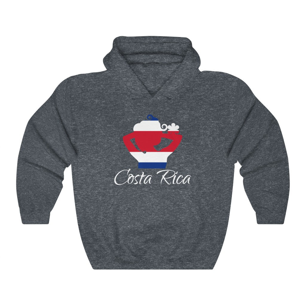 Costa Rica Lady Flag Hoodie Sweatshirt 2 - Unisex