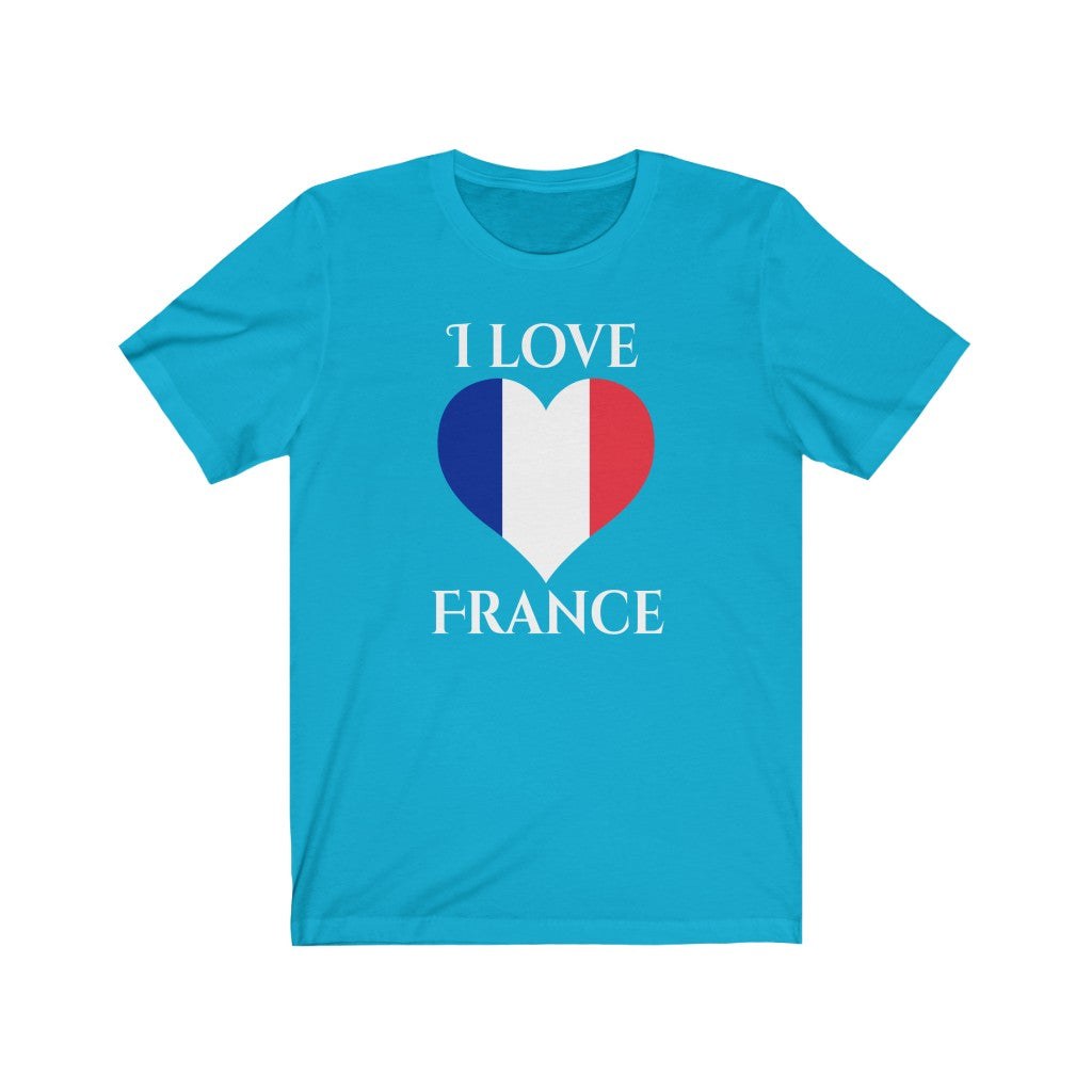 France Heart Flag Premium Tee 2 - Unisex