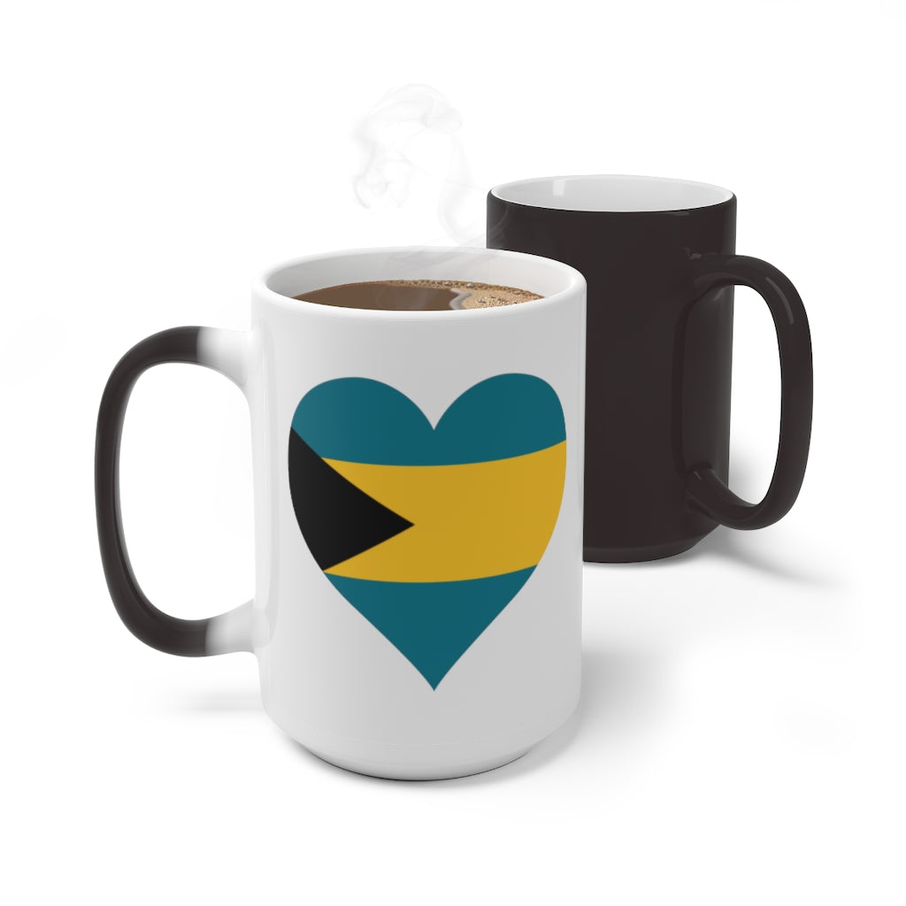 Bahamas Heart Color Changing Mug
