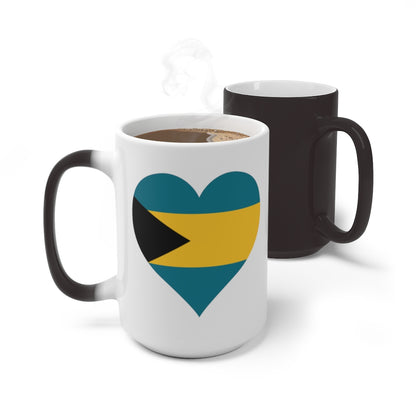 Bahamas Heart Color Changing Mug