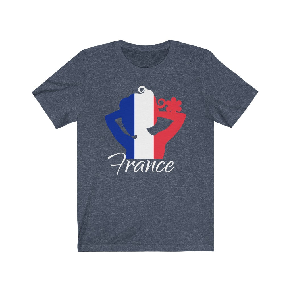 France Lady Flag Premium Tee 2 - Unisex