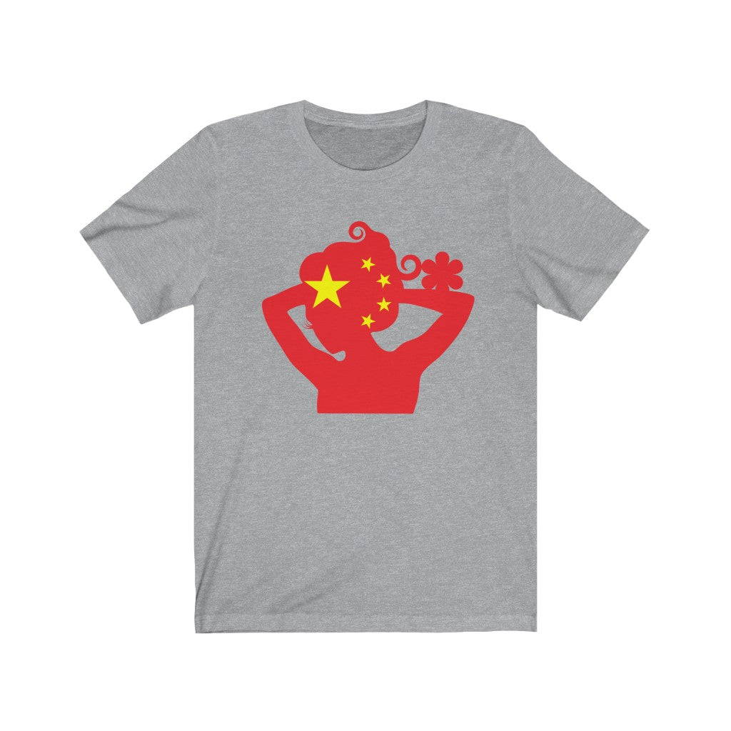 China Lady Flag Premium Tee - Unisex